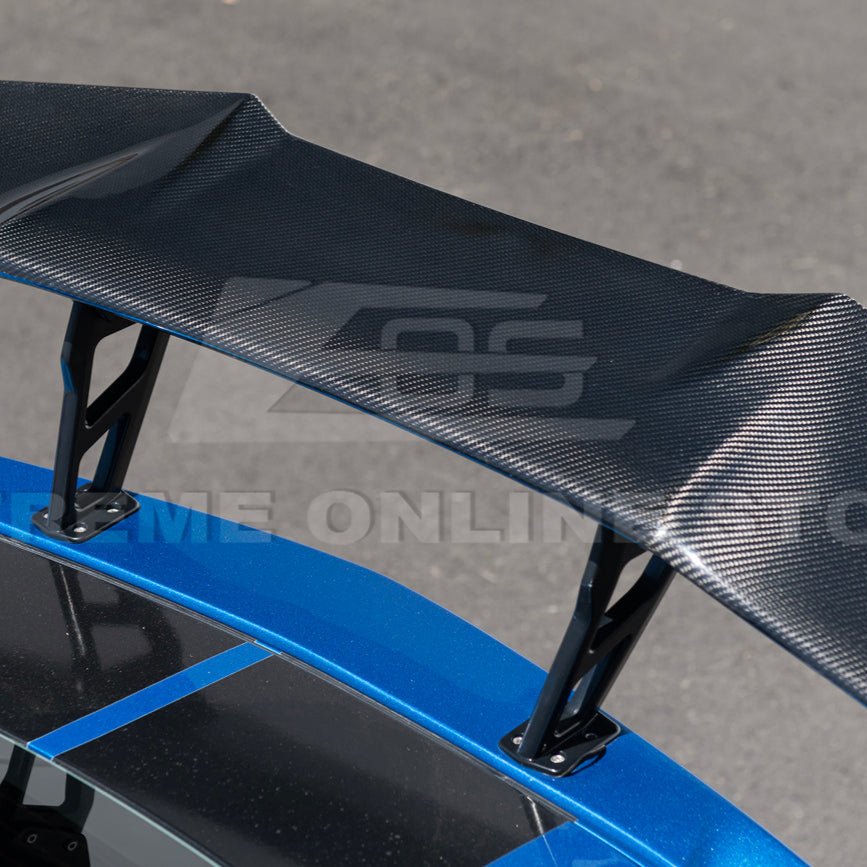Chevrolet Corvette C7 ZR1 ZTK Style Carbon Fiber High Wing Rear Spoiler Kit 2014-2019