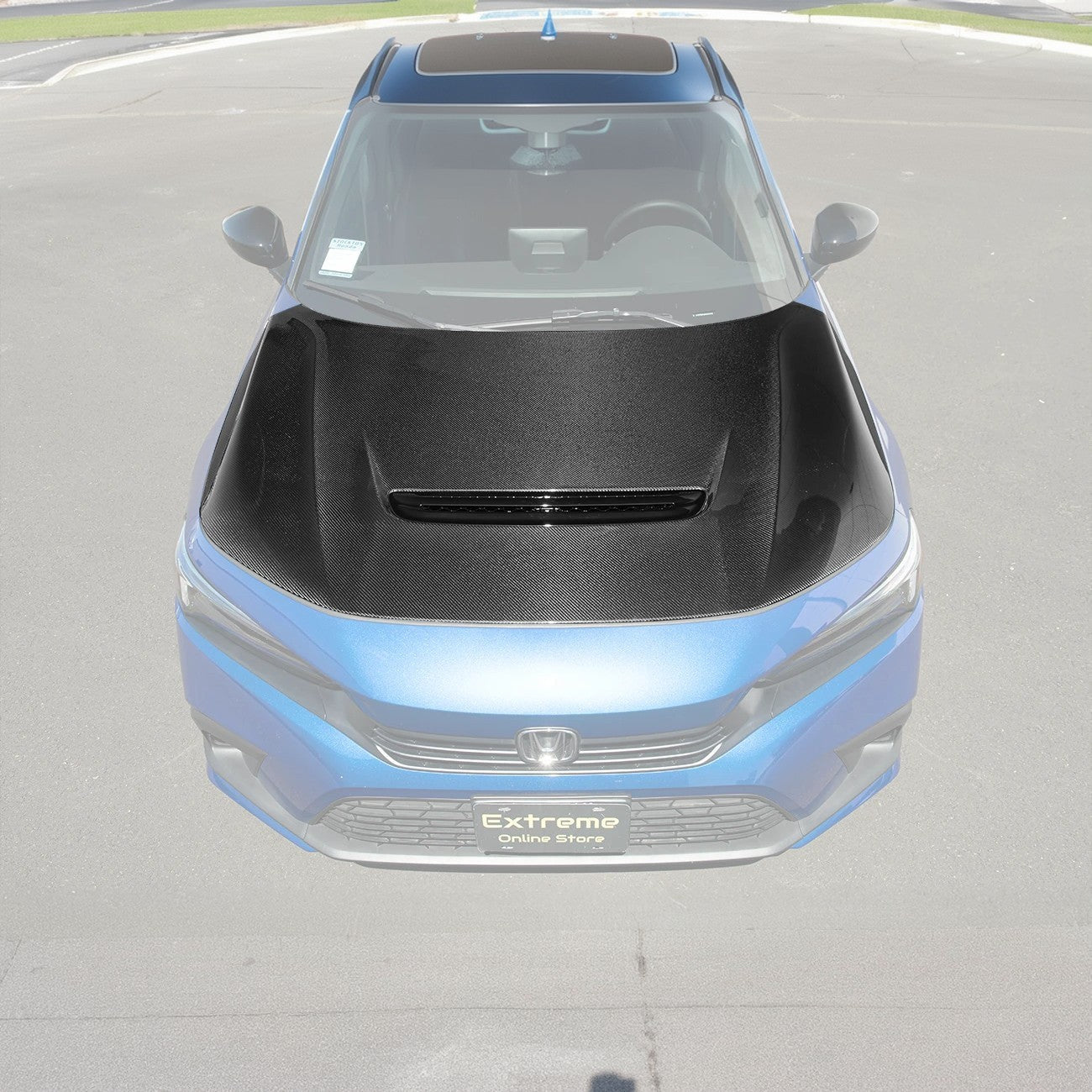 Honda Civic FE1 FE2 FE3 FE4 JDM Type R Style Carbon Fiber Front Vented Hood 2022-Up