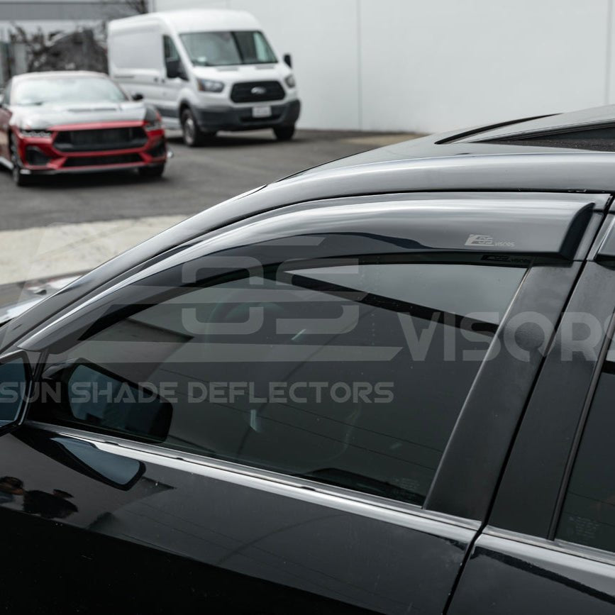 Cadillac CTS Sedan Smoke Tinted Side Window Rain Deflectors 2003-2008