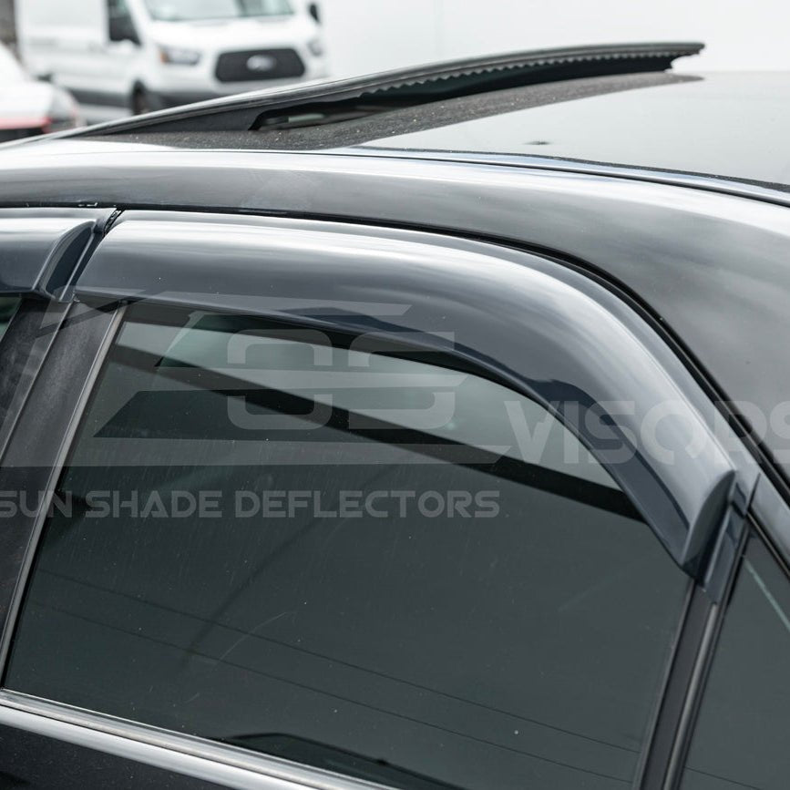 Cadillac CTS Sedan Smoke Tinted Side Window Rain Deflectors 2003-2008