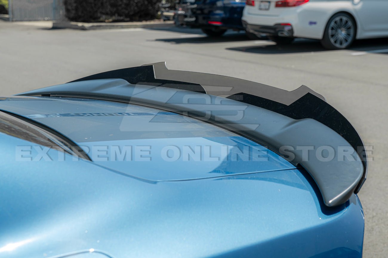 Dodge Charger LD SRT8 Style Wickerbill Rear Spoiler Flap Insert Smoke / Clear 2015-Up