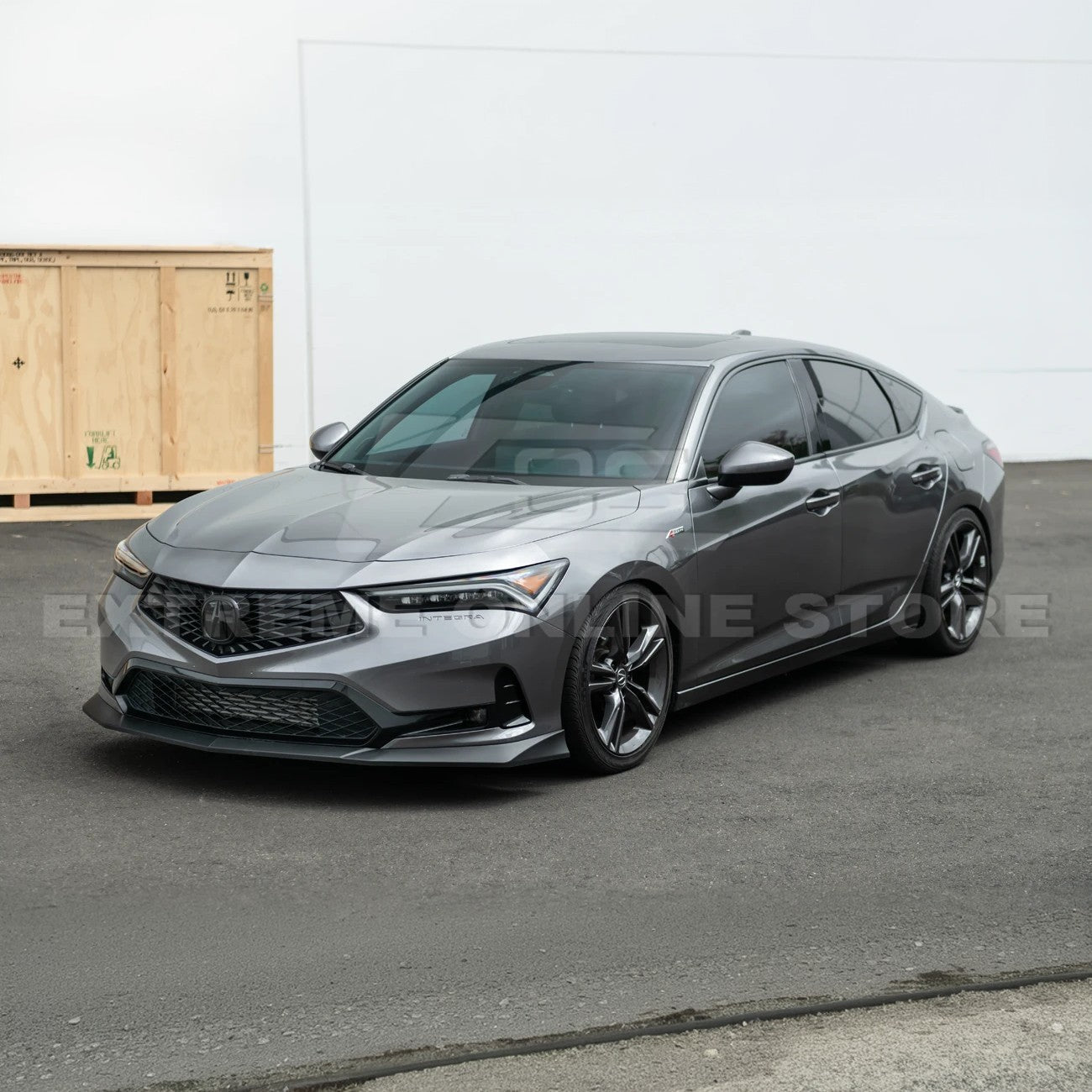 Acura Integra DE4 EOS Performance Style Matte Black Gloss Black Carbon Fiber Front Splitter Lip 2023-Up