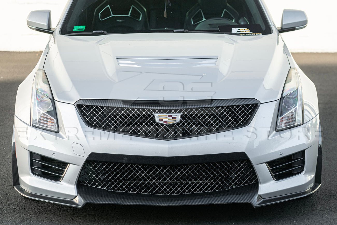 Cadillac ATS-V Track Package Style Dry Carbon Fiber Front Lip & Wheel Arch Extensions 2016-2019