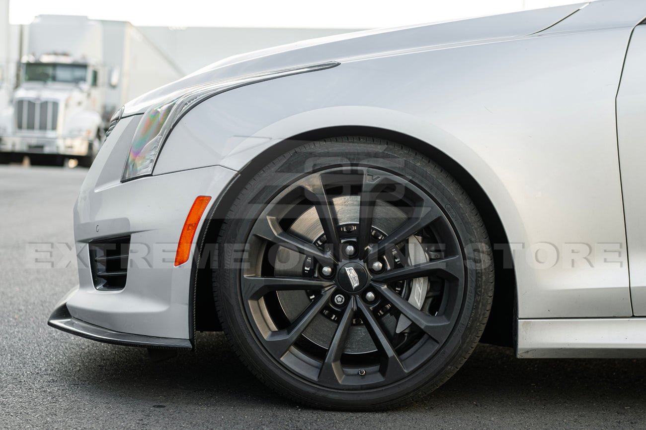 Cadillac ATS-V Track Package Style Dry Carbon Fiber Front Lip & Wheel Arch Extensions 2016-2019