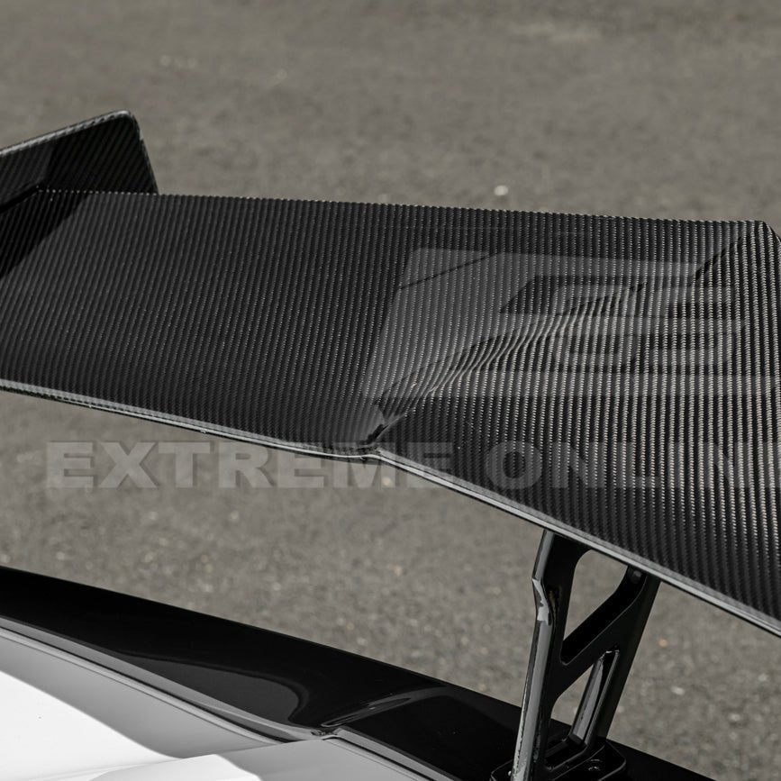 Chevrolet Corvette C7 ZR1 ZTK Style Extended Carbon Fiber Rear Wing Spoiler Kit 2014-2019