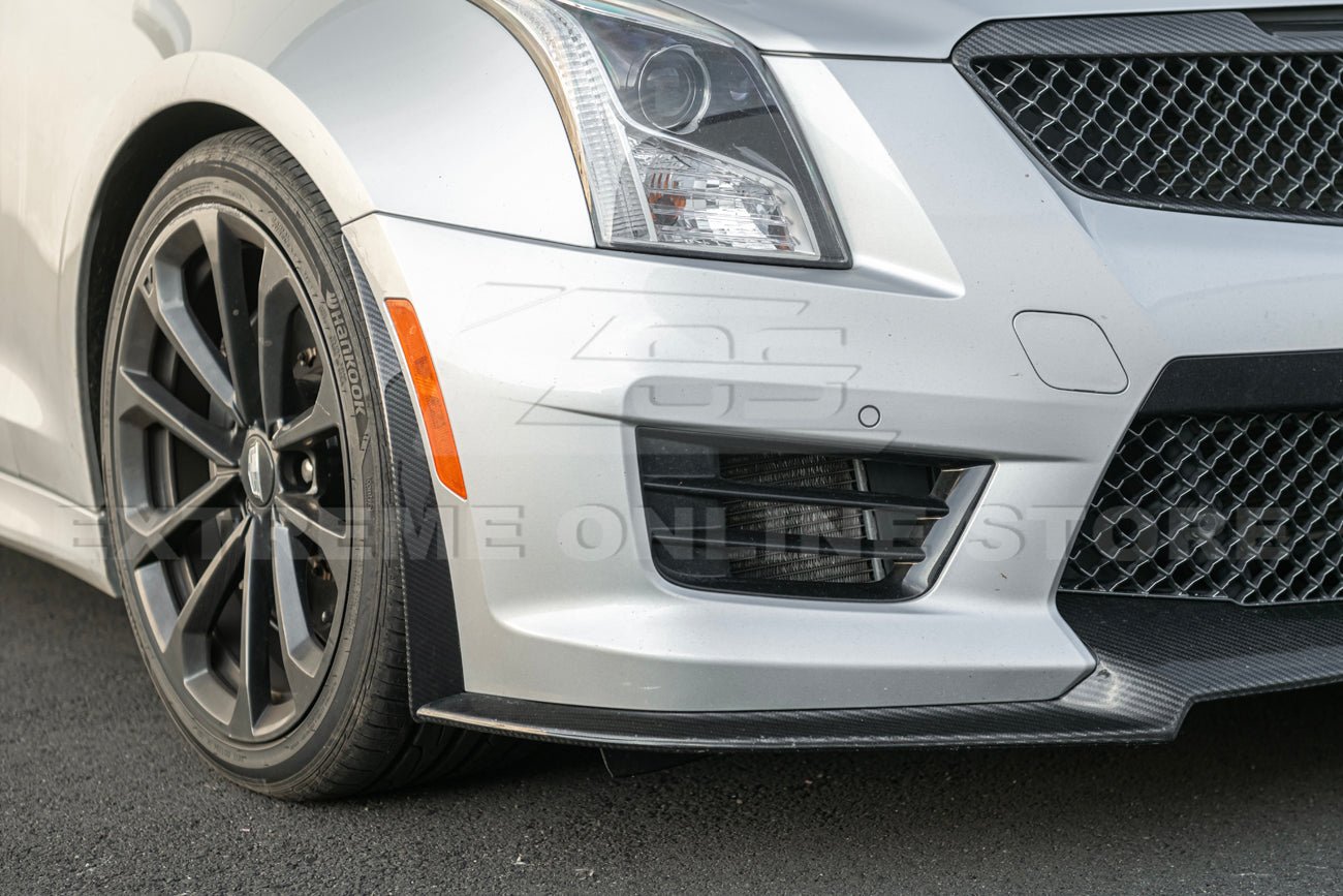 Cadillac ATS-V Track Package Style Dry Carbon Fiber Front Lip & Wheel Arch Extensions 2016-2019