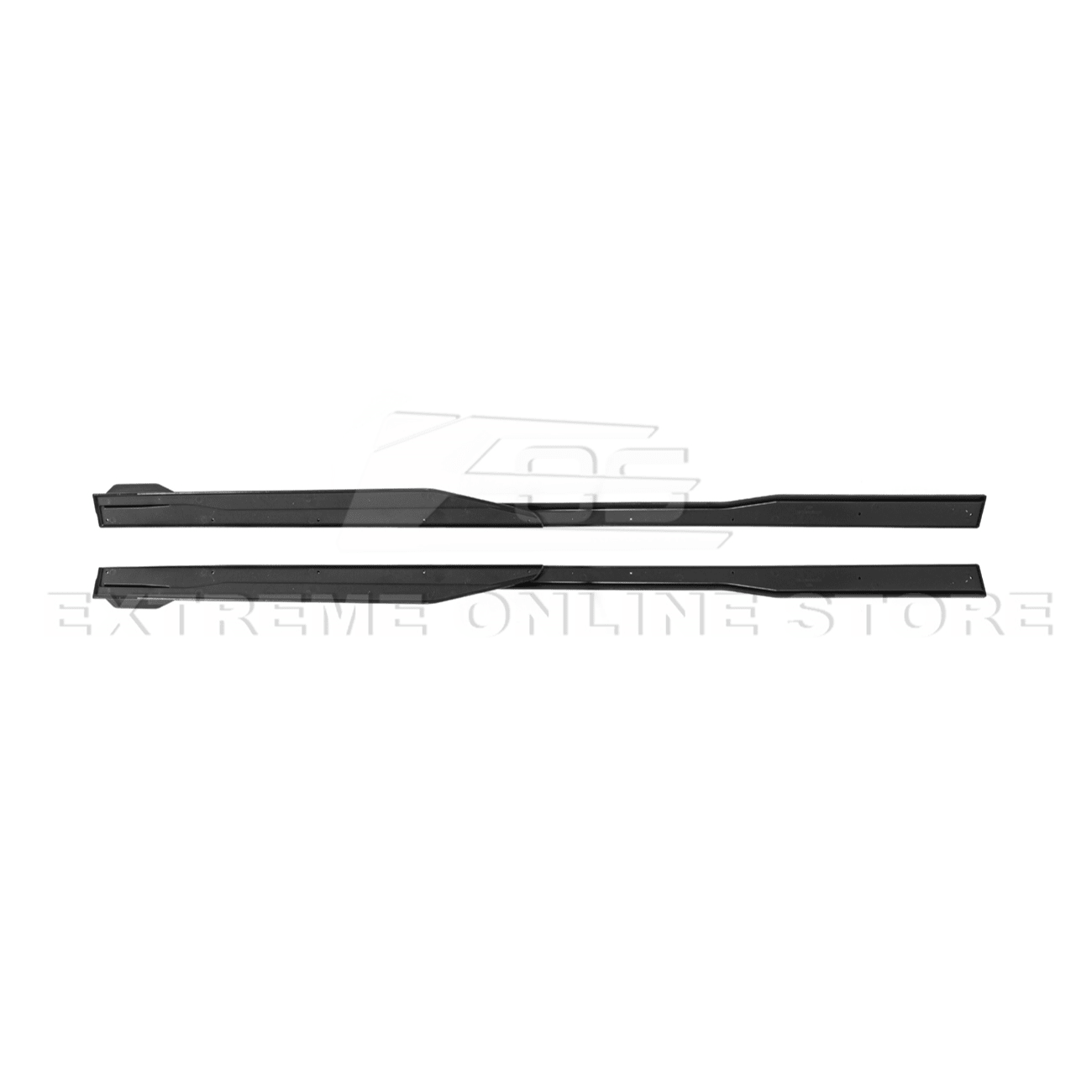 Ford Mustang S650 GT500 Style Gloss Black Add-On Side Skirts Extension 2024-Up