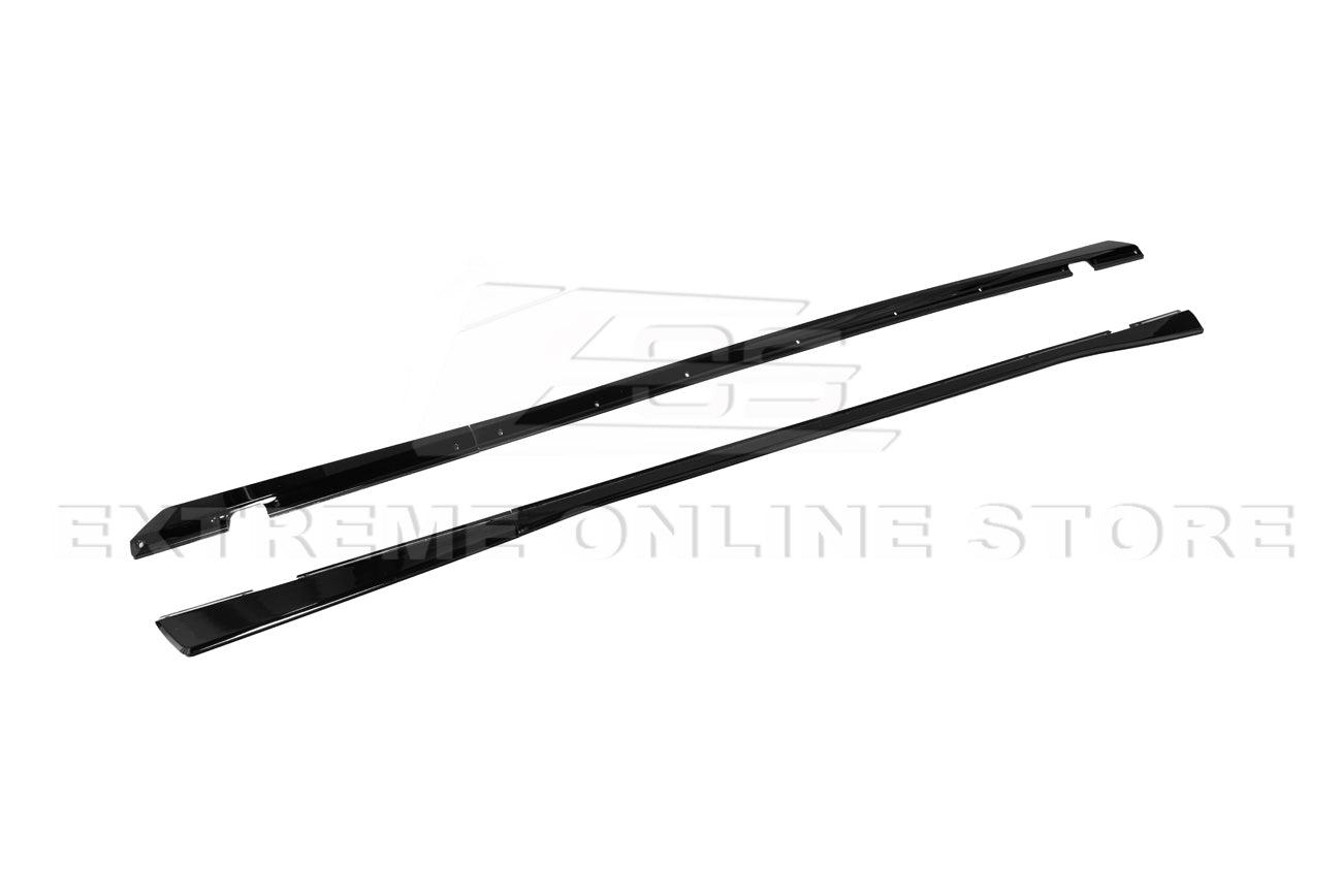 Dodge Challenger SRT Style Gloss Black Side Skirts Extension 2015-Up