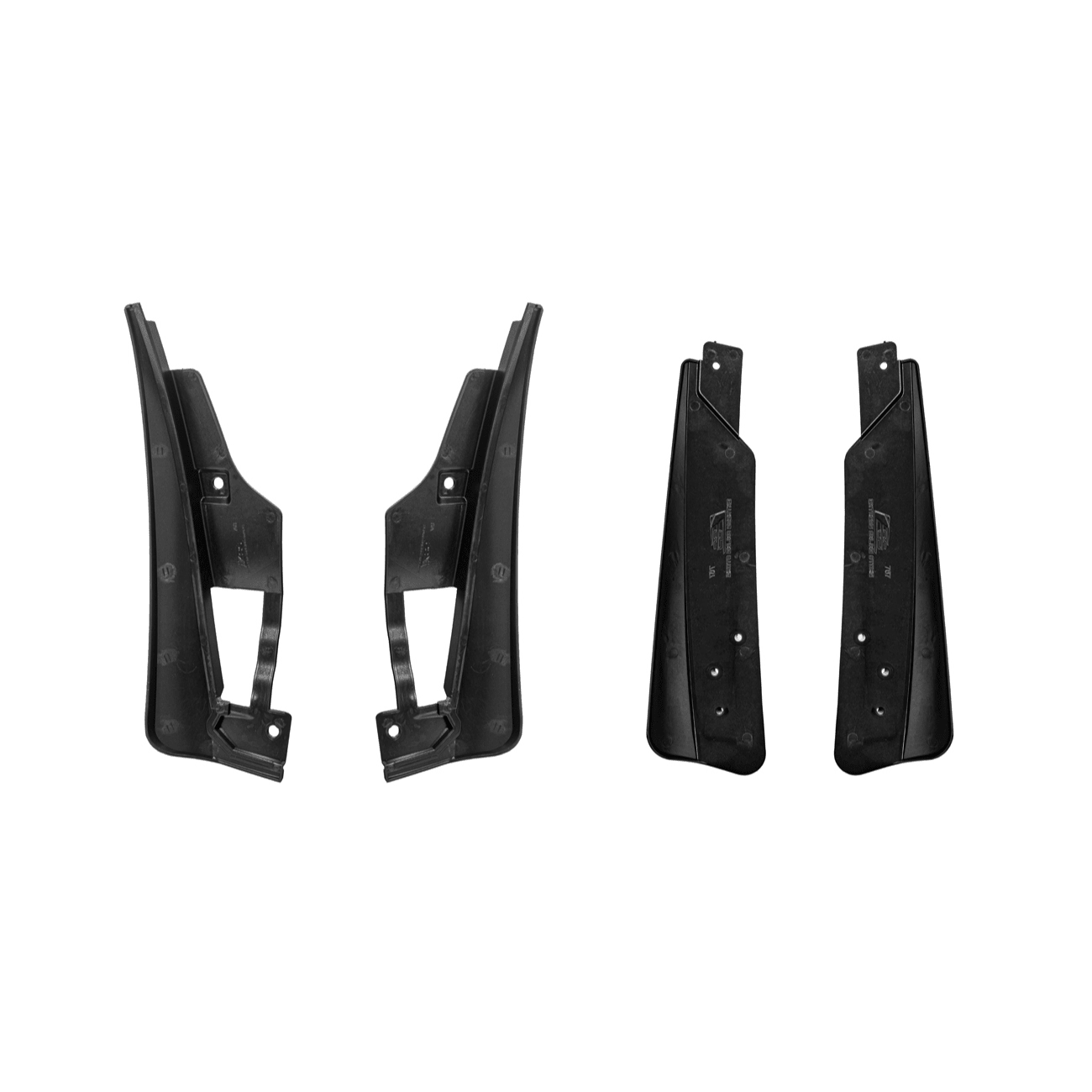 Ford Mustang S650 EOS Dry Carbon Fiber Mud Flap Splash Guard Set 2024-Up