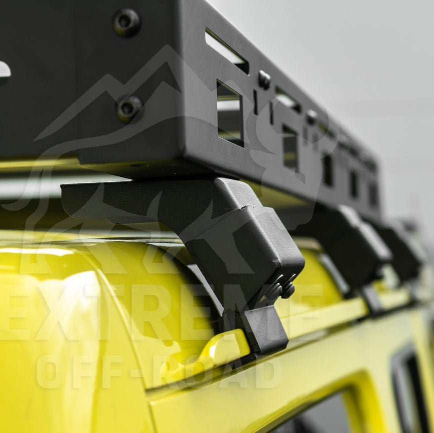 Jeep Wrangler JL Gladiator JT Carbon Steel Black Top Roof Cargo Rack 2018-Up
