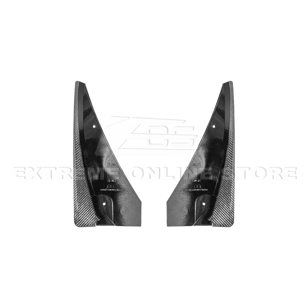 Cadillac CTS-V Carbon Fiber Front Mud Flaps Splash Guards 2016-2019