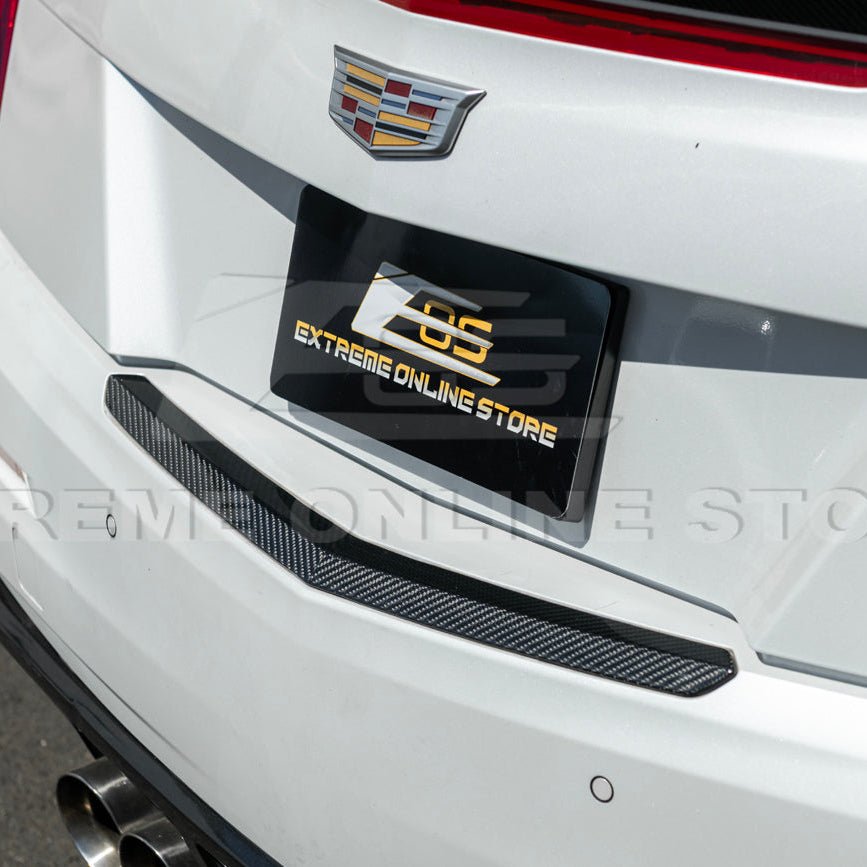 Cadillac ATS ATS-V Coupe Dry Carbon Fiber Rear Trunk Applique Insert Trim 2015-2019