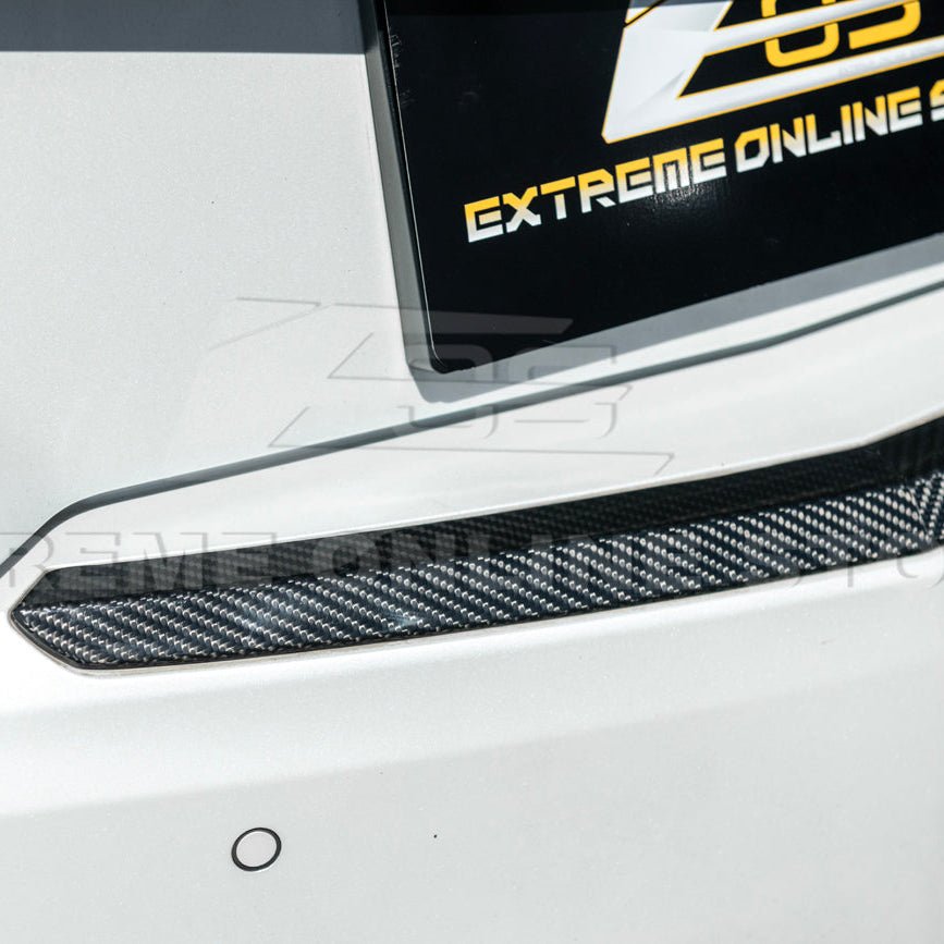 Cadillac ATS ATS-V Coupe Dry Carbon Fiber Rear Trunk Applique Insert Trim 2015-2019