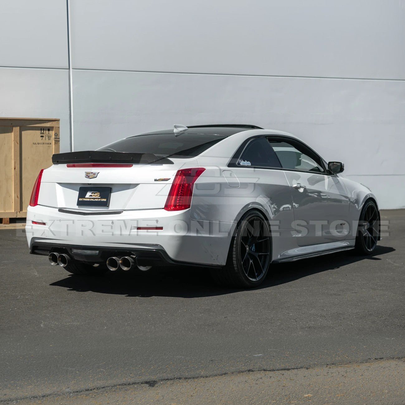 Cadillac ATS ATS-V Coupe Dry Carbon Fiber Rear Trunk Applique Insert Trim 2015-2019