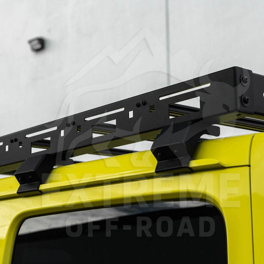 Jeep Wrangler JL Gladiator JT Carbon Steel Black Top Roof Cargo Rack 2018-Up