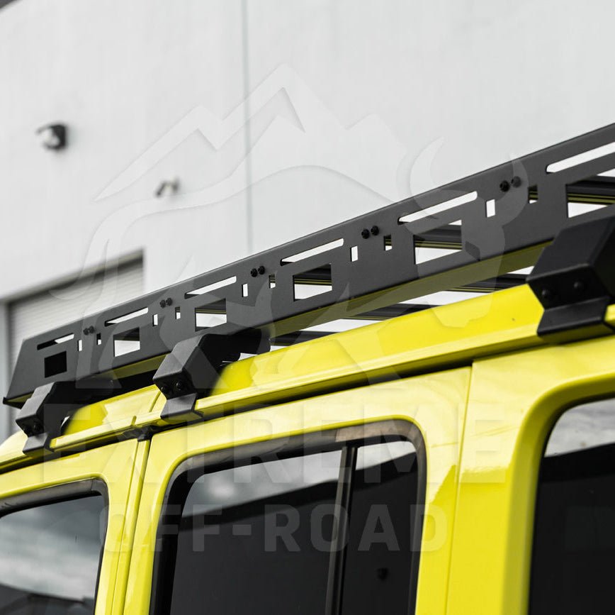 Jeep Wrangler JL Gladiator JT Carbon Steel Black Top Roof Cargo Rack 2018-Up