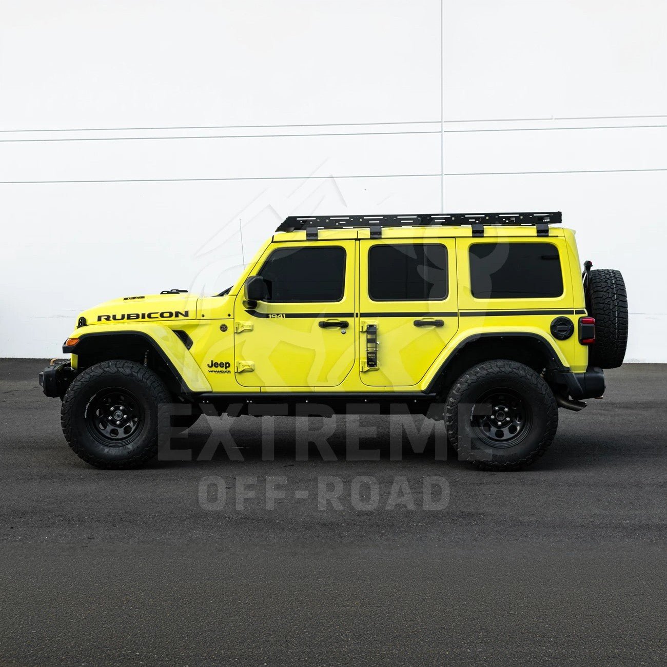 Jeep Wrangler JL Gladiator JT Carbon Steel Black Top Roof Cargo Rack 2018-Up