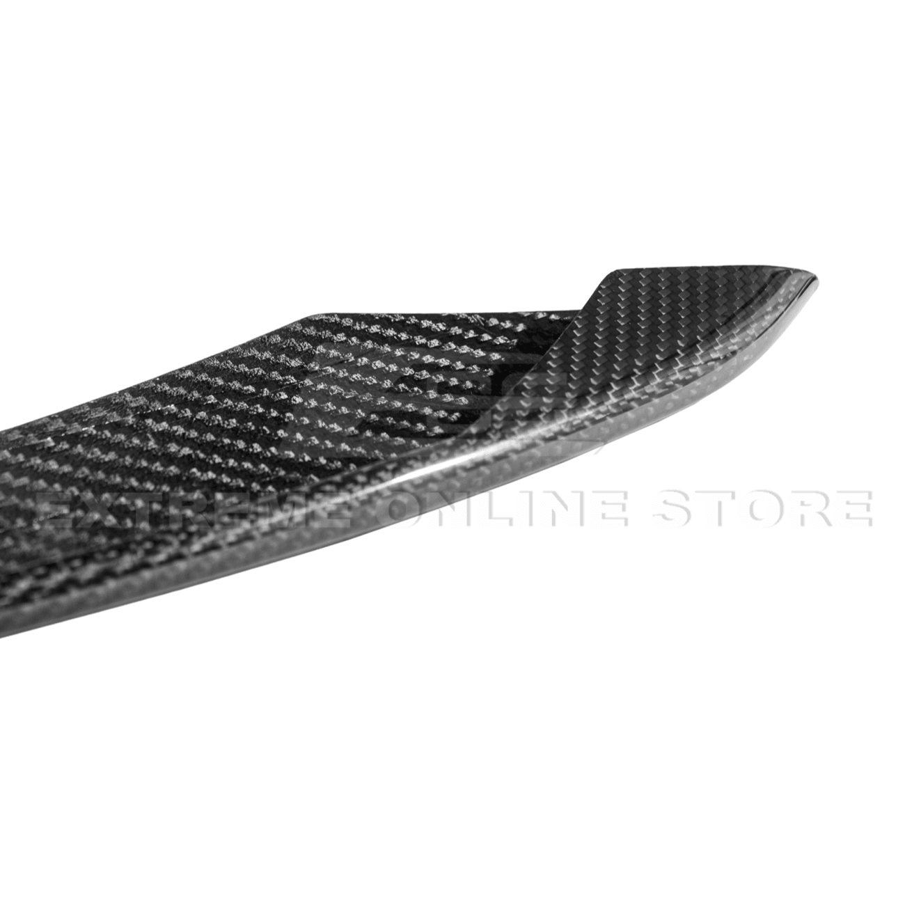 Ford Mustang S550 GT350 Style Dry Carbon Fiber Front Fog Light Eyebrow Covers 2015-2020