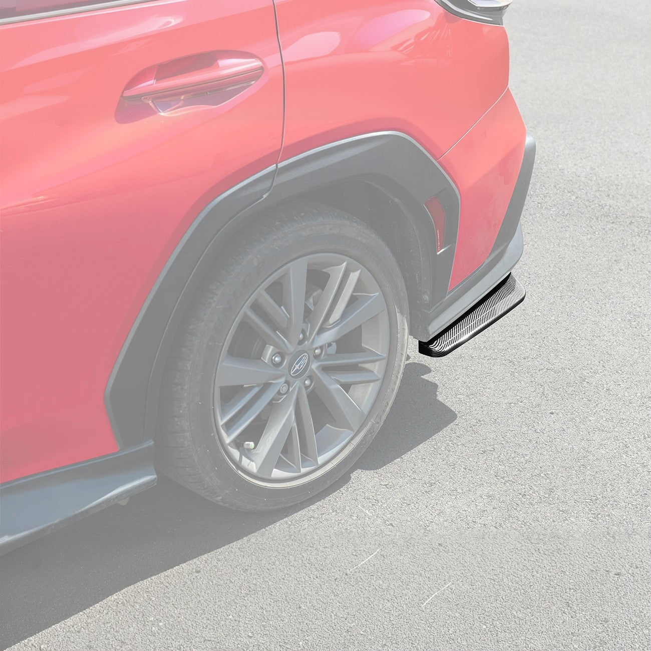 Subaru WRX VB Performance Style Matte Gloss Carbon Rear Bumper Apron Lip Splitter 2022-Up