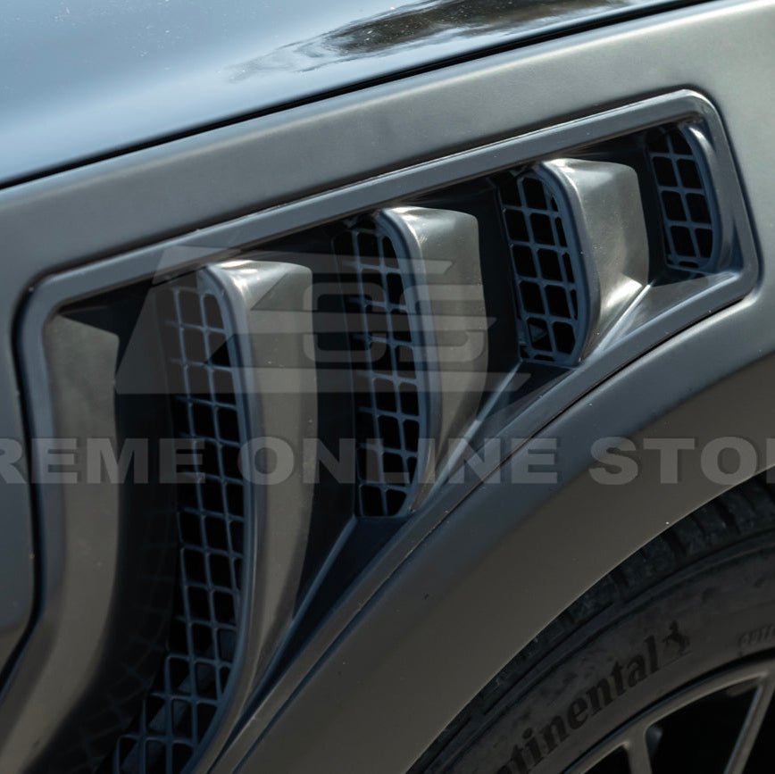 Mustang S550 GTD Style Primed Black Front Side Vented Fenders 2018-2023