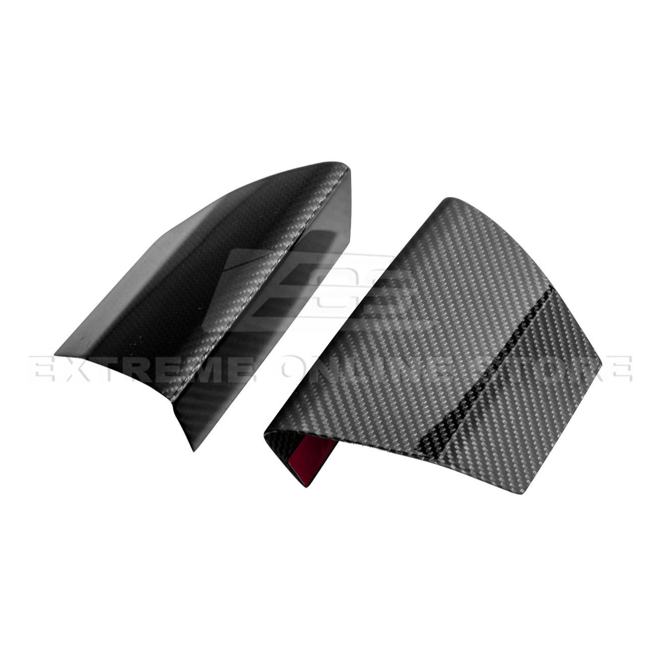 Ford Mustang S550 GT350 Style Dry Carbon Fiber Front Upper Grille Inserts 2015-2020