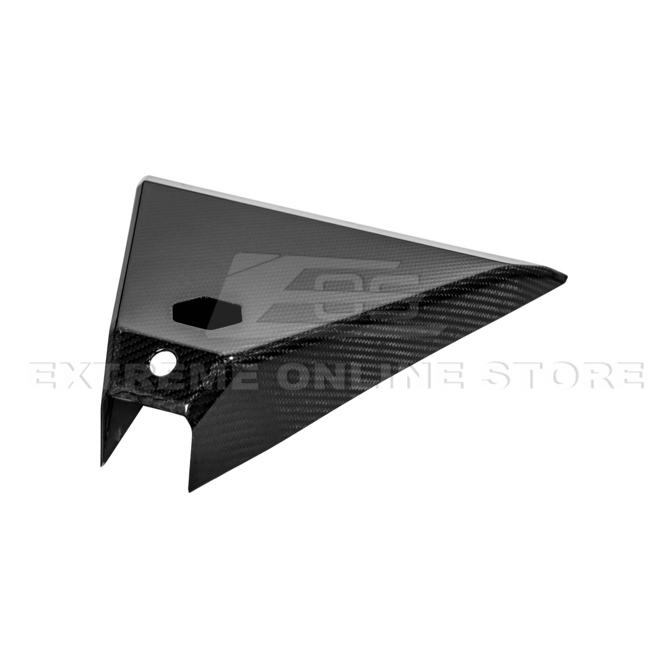 Tesla Cybertruck Factory Style Dry Carbon Fiber Rear View Mirror Upper Cover 2024-Up