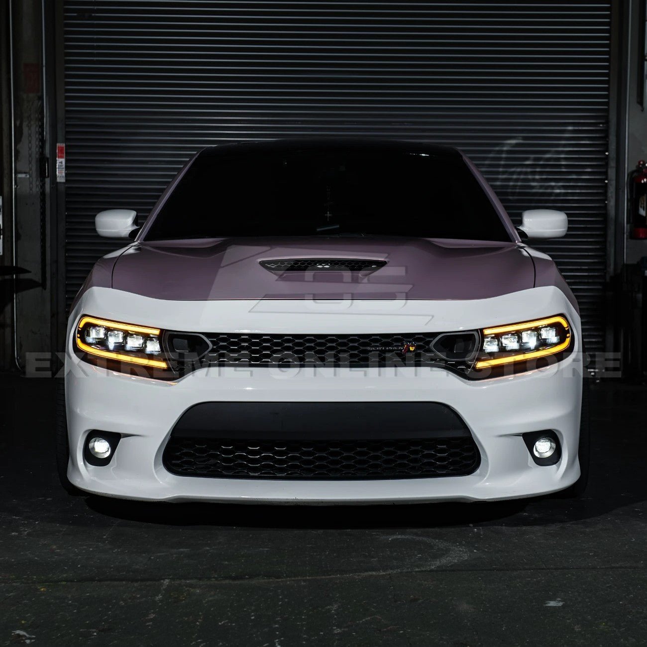 Charger LED DRL Sequential Signal Projector Headlights 2015-2023