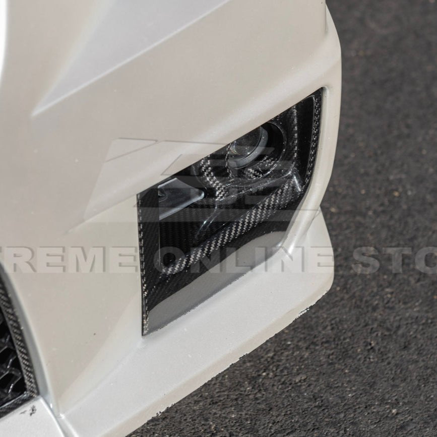 Cadillac CTS-V Sigma II Carbon Package Style Dry Carbon Fiber Front Fog Light Covers 2009-2015