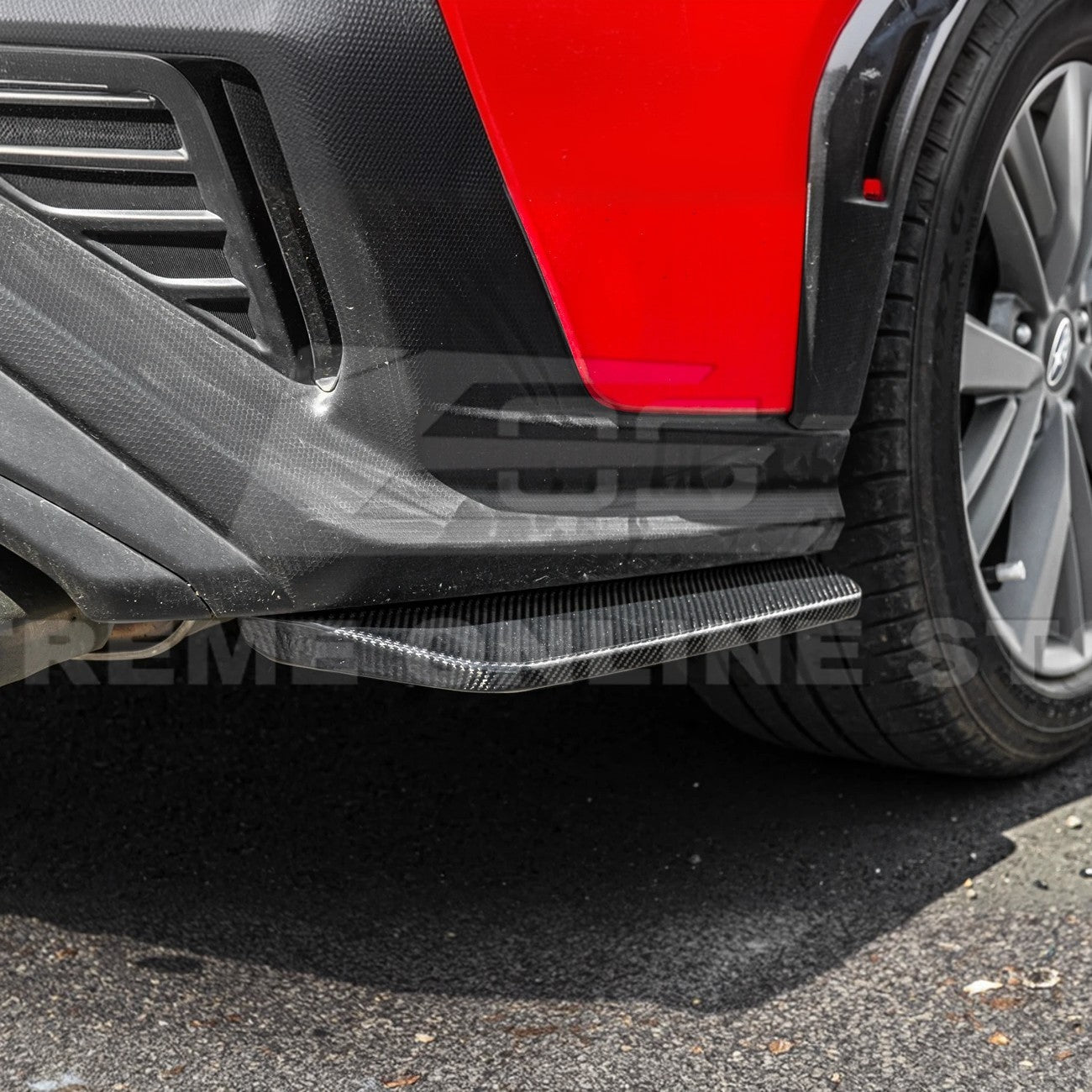 Subaru WRX VB Performance Style Matte Gloss Carbon Rear Bumper Apron Lip Splitter 2022-Up