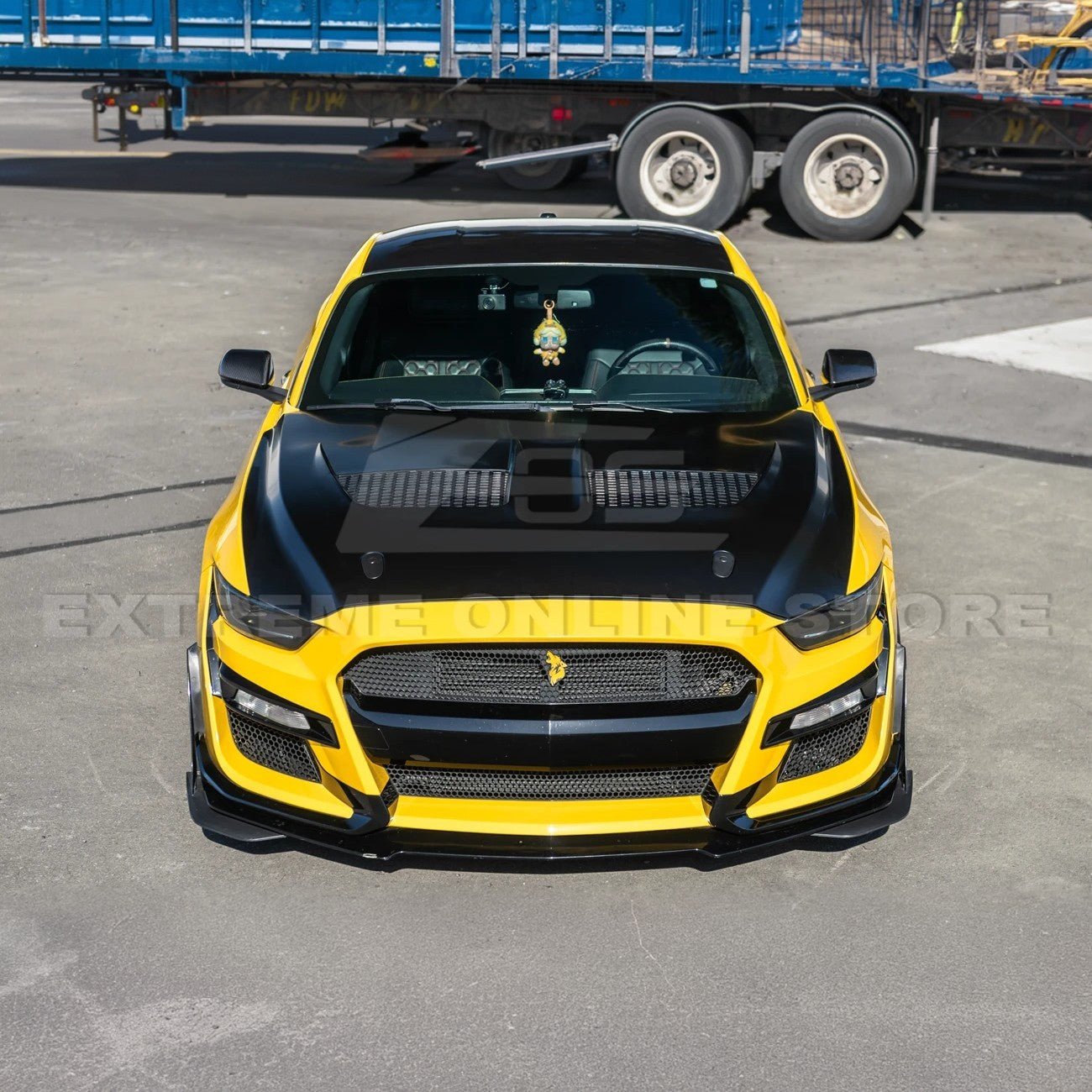 Mustang S550 S650 GTD Style Aluminum Front Hood Vented Cover 2015-2017