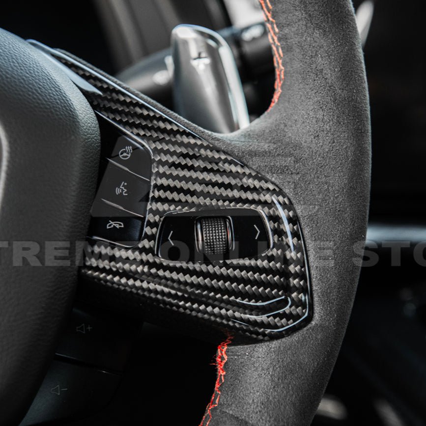 Chevrolet Corvette C8 Factory Style Carbon Fiber Steering Wheel Trim Cover 2020-Up