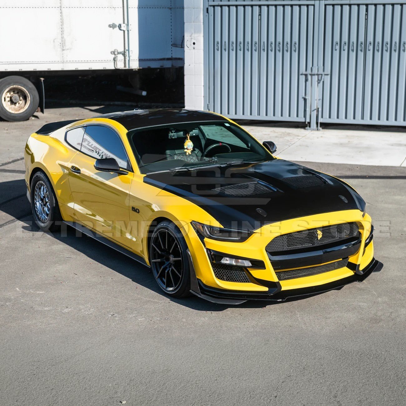 Mustang S550 S650 GTD Style Aluminum Front Hood Vented Cover 2015-2017