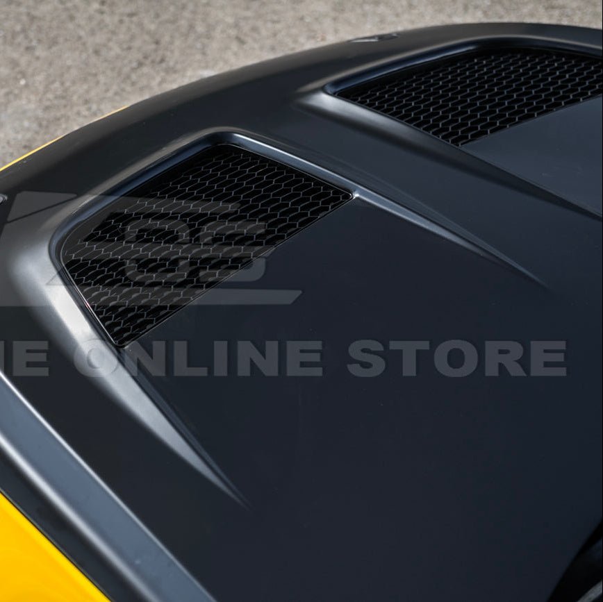 Mustang S550 S650 GTD Style Aluminum Front Hood Vented Cover 2015-2017