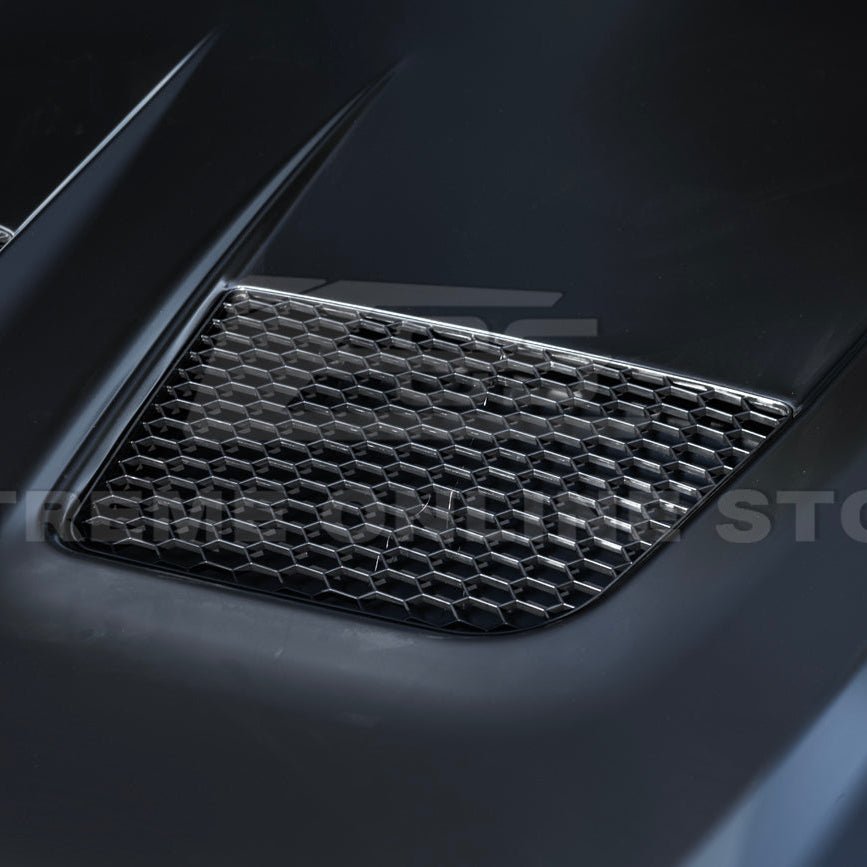 Mustang S550 S650 GTD Style Aluminum Front Hood Vented Cover 2015-2017