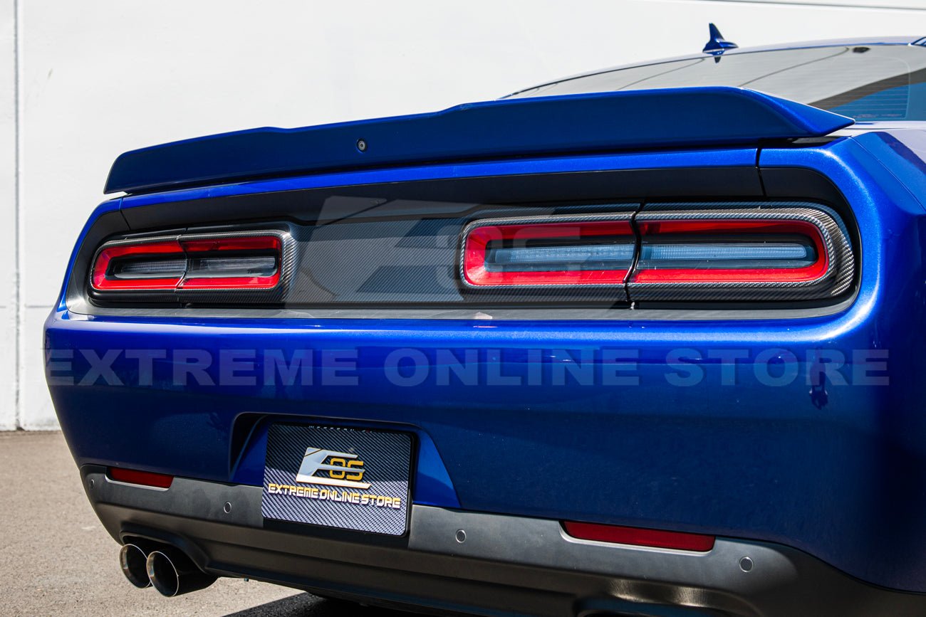 Dodge Challenger Carbon Fiber Rear Taillight Bezel Cover 2015-2023