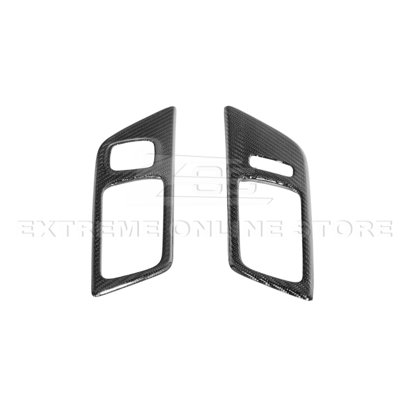 Ford Mustang S550 Factory Style Dry Carbon Fiber Door Handle Panel Cover 2015-2023