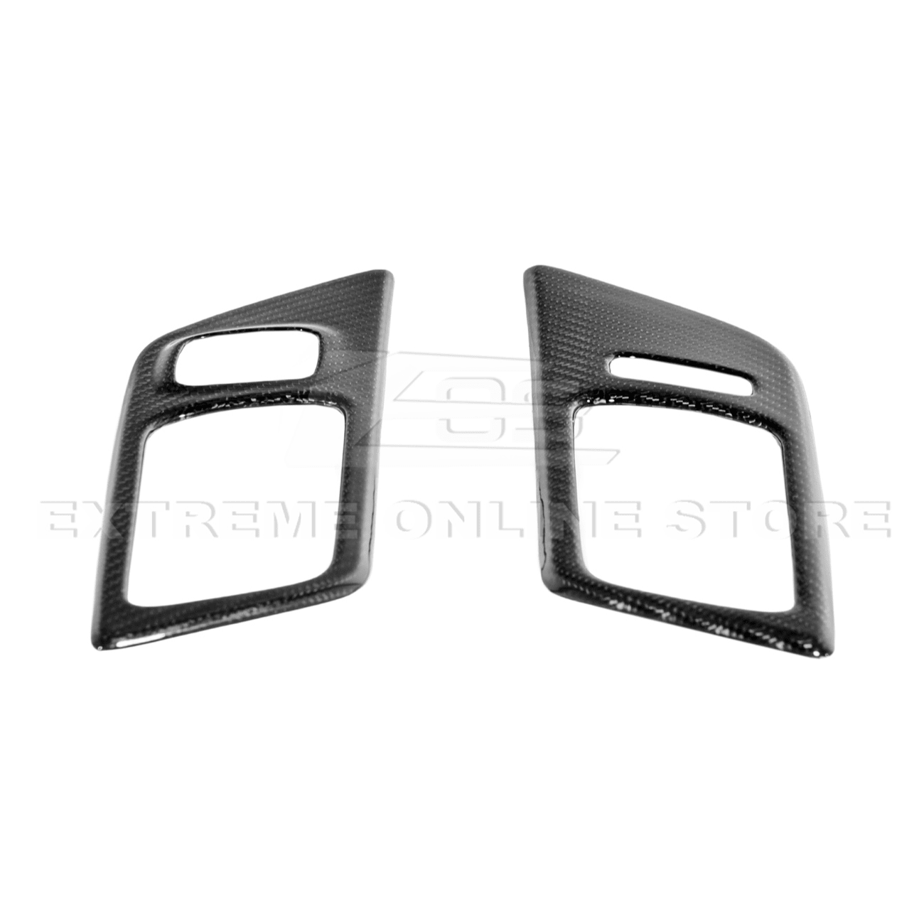 Ford Mustang S550 Factory Style Dry Carbon Fiber Door Handle Panel Cover 2015-2023