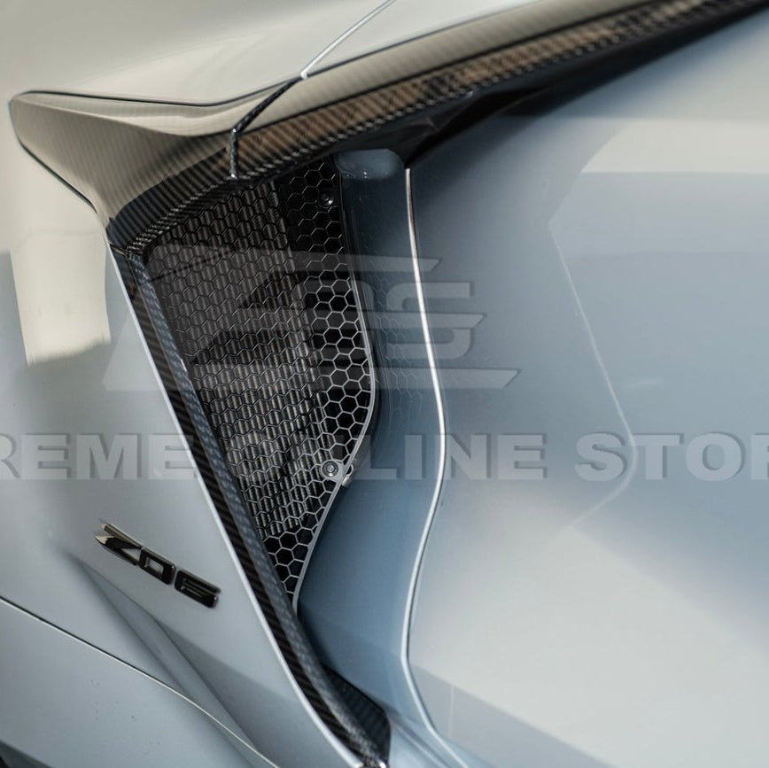 Chevrolet Corvette C8 Z06 E-Ray Aluminum Rear Side Intake Mesh Grille Inserts 2023-Up