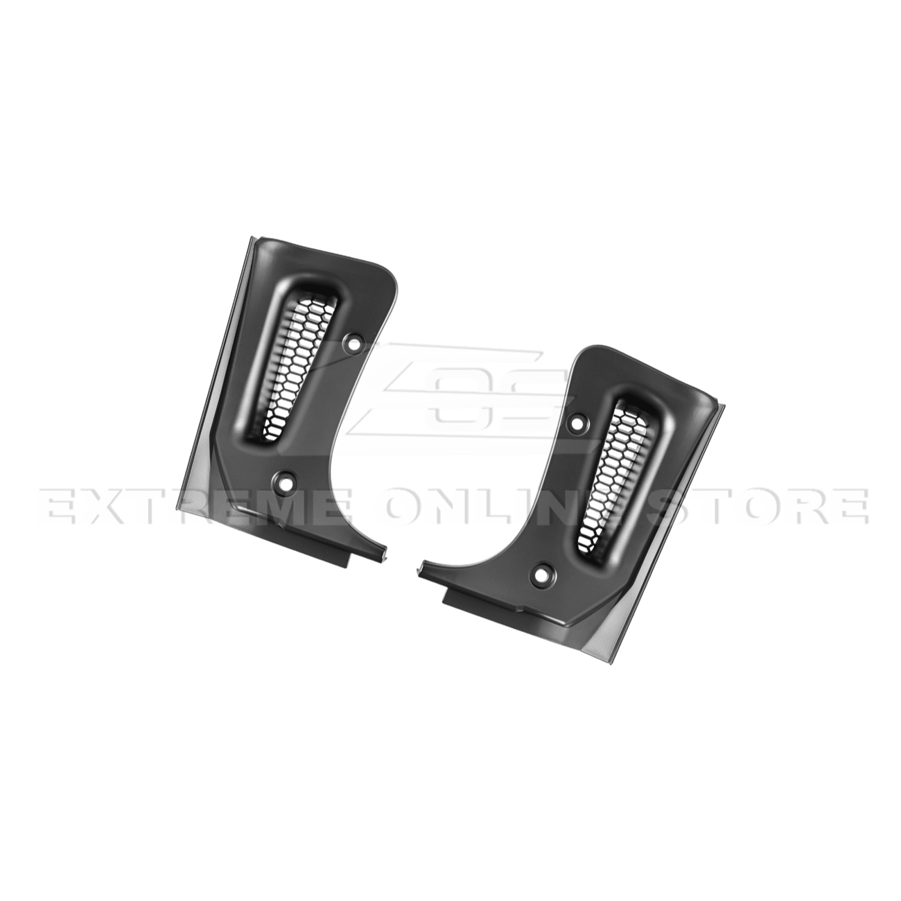 Corvette C8 Z06 XL Extended Rear Mud Flap Guards Matte Black 2023-Up