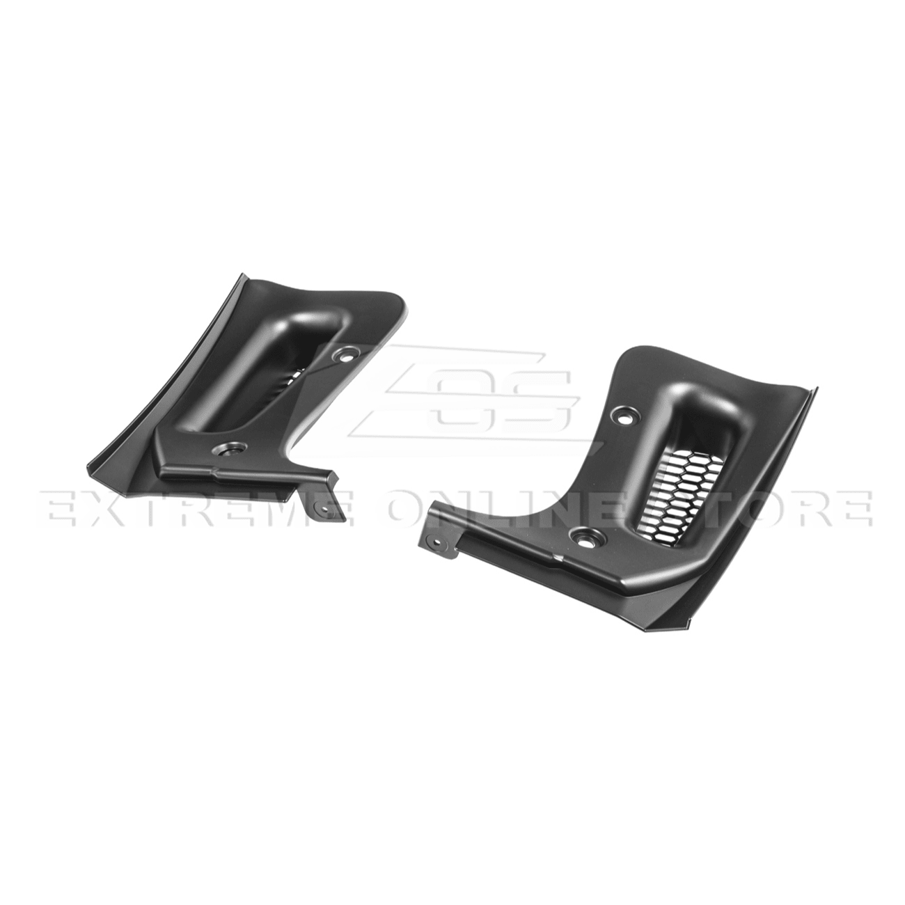 Corvette C8 Z06 XL Extended Rear Mud Flap Guards Matte Black 2023-Up
