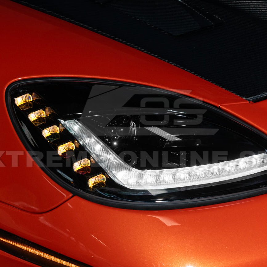 Corvette C6 C7 Style Projector LED Sequential Signal Turn Headlights 2005-2013