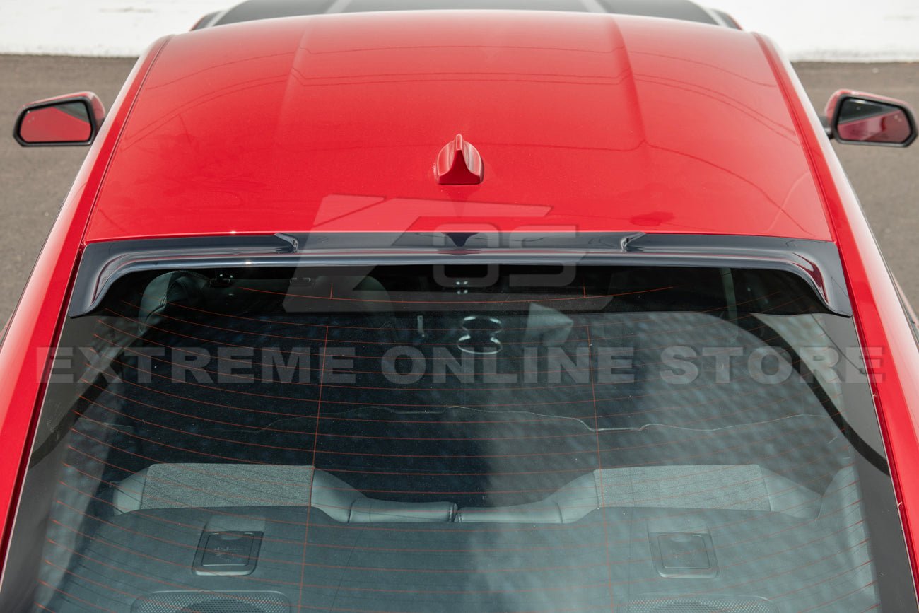 Ford Mustang S650 EOS Style Tinted Black Rear Roof Window Visor 2024-Up