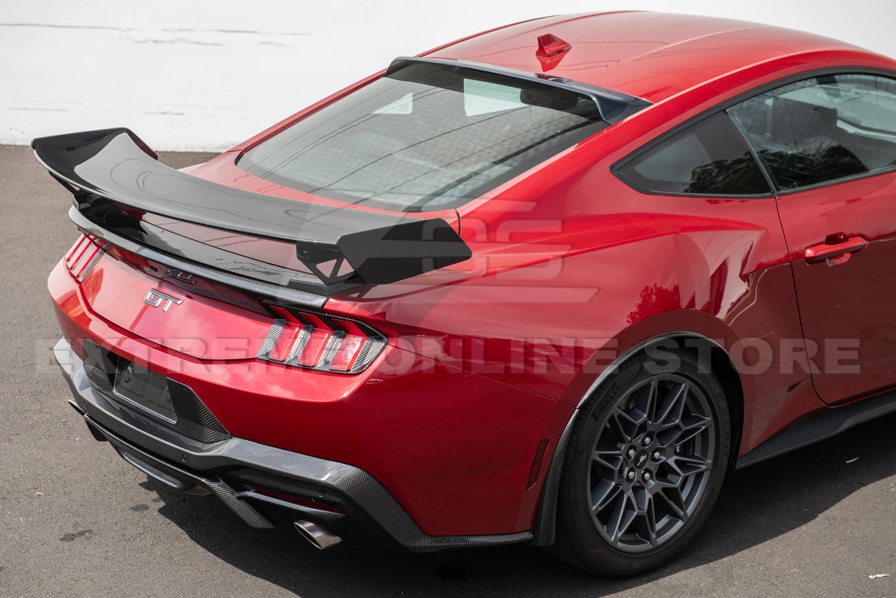 Ford Mustang S650 EOS Style Tinted Black Rear Roof Window Visor 2024-Up