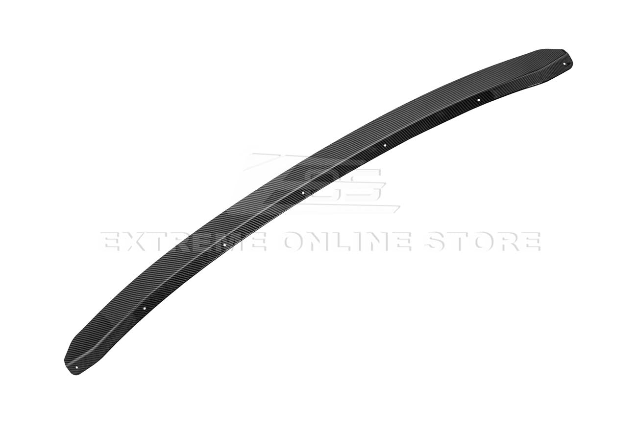 Ford Mustang S650 GT Performance Style Rear Gurney Flap Spoiler Matte Black Carbon Finish 2024-Up