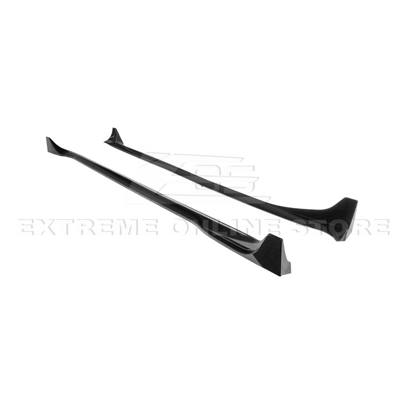 Tesla Model 3 Highland Performance Track Style Gloss Black Side Skirts Rocker Panel Pair 2024-Up
