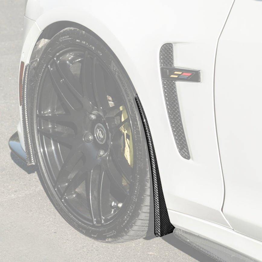 Cadillac CTS-V Carbon Fiber Front Mud Flaps Splash Guards 2016-2019
