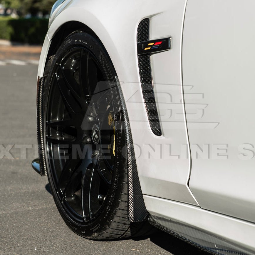 Cadillac CTS-V Carbon Fiber Front Mud Flaps Splash Guards 2016-2019