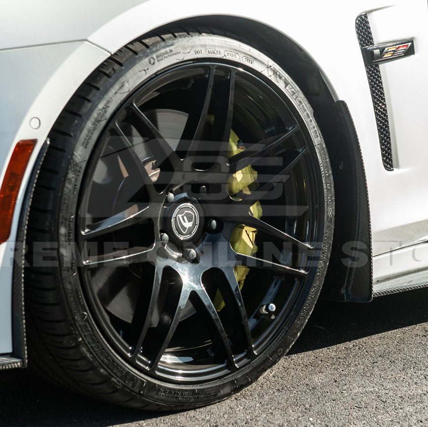 Cadillac CTS-V Carbon Fiber Front Mud Flaps Splash Guards 2016-2019