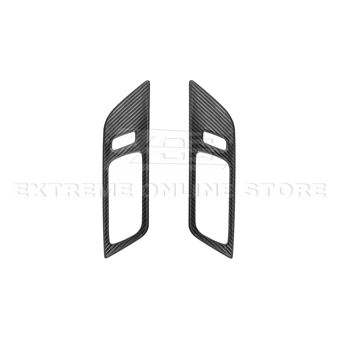 Ford Mustang S650 Factory Style Carbon Fiber Door Handle Panel Trim Cover 2024-Up