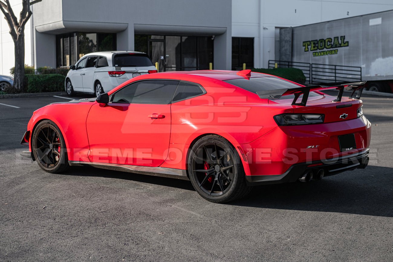 Chevrolet Camaro ZL1 ZL1 1LE Factory Style Carbon Fiber Side Skirts Rocker Panels 2016-2024